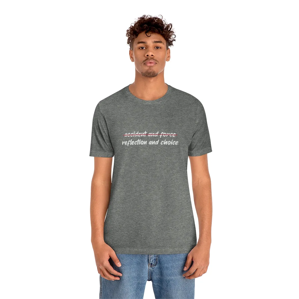 Ashbrook Reflection and Choice Unisex Jersey Short Sleeve Tee