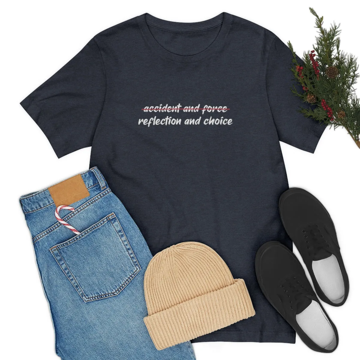 Ashbrook Reflection and Choice Unisex Jersey Short Sleeve Tee