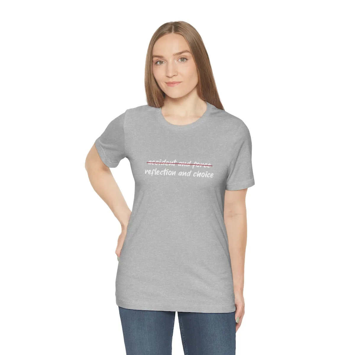 Ashbrook Reflection and Choice Unisex Jersey Short Sleeve Tee