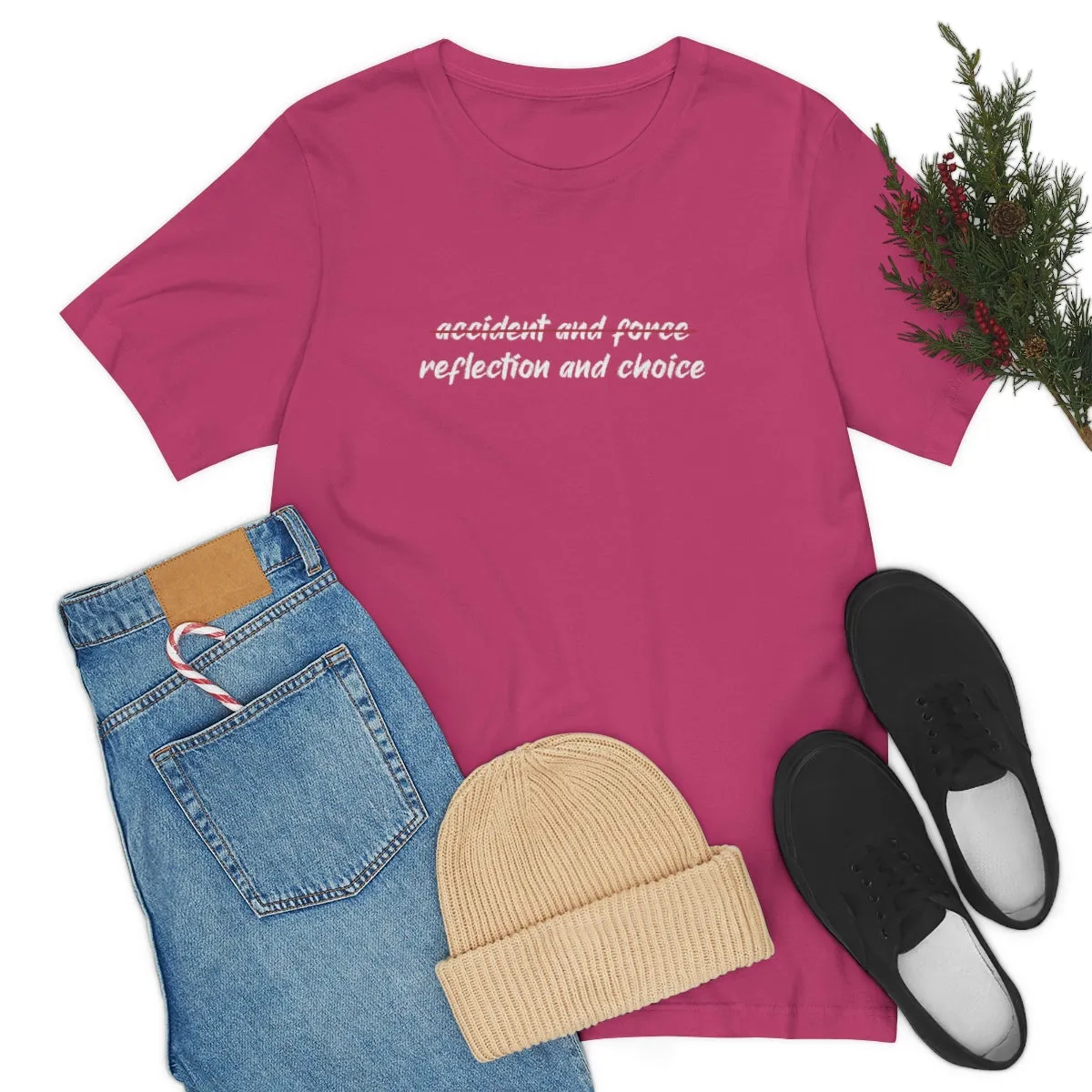Ashbrook Reflection and Choice Unisex Jersey Short Sleeve Tee