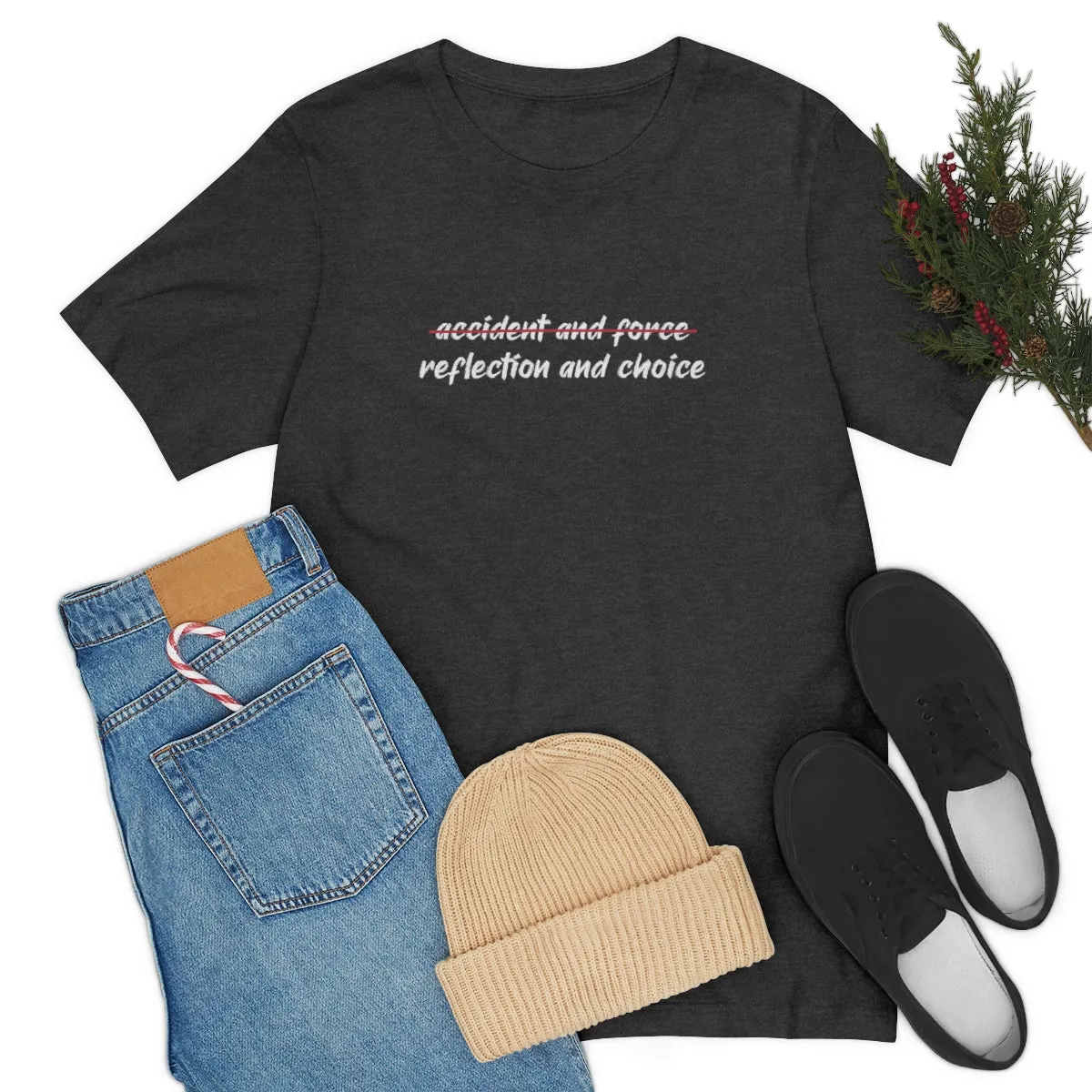 Ashbrook Reflection and Choice Unisex Jersey Short Sleeve Tee