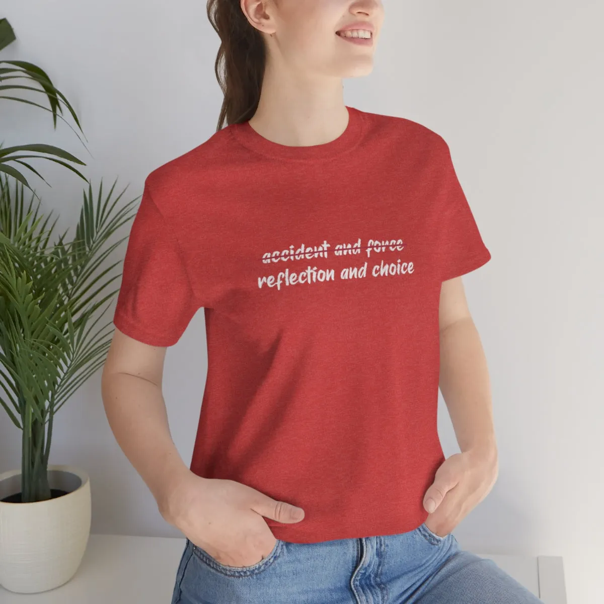 Ashbrook Reflection and Choice Unisex Jersey Short Sleeve Tee