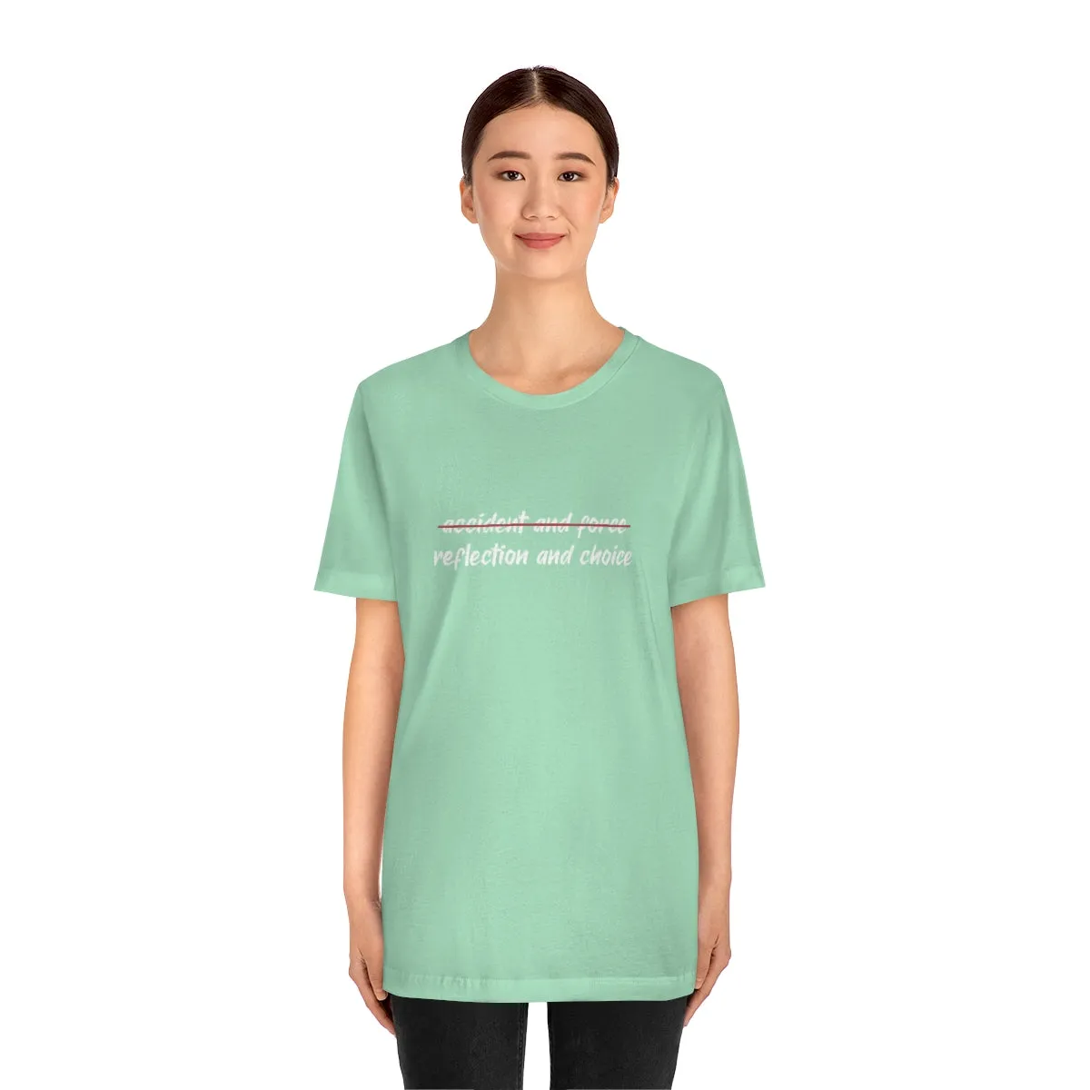 Ashbrook Reflection and Choice Unisex Jersey Short Sleeve Tee
