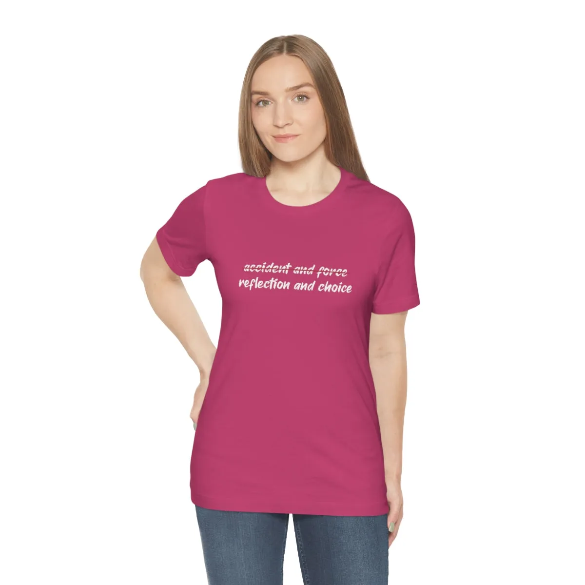 Ashbrook Reflection and Choice Unisex Jersey Short Sleeve Tee