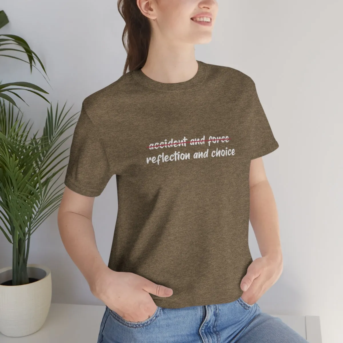 Ashbrook Reflection and Choice Unisex Jersey Short Sleeve Tee