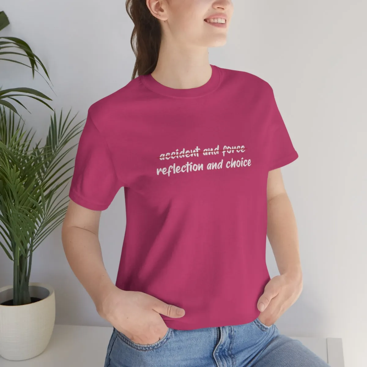 Ashbrook Reflection and Choice Unisex Jersey Short Sleeve Tee
