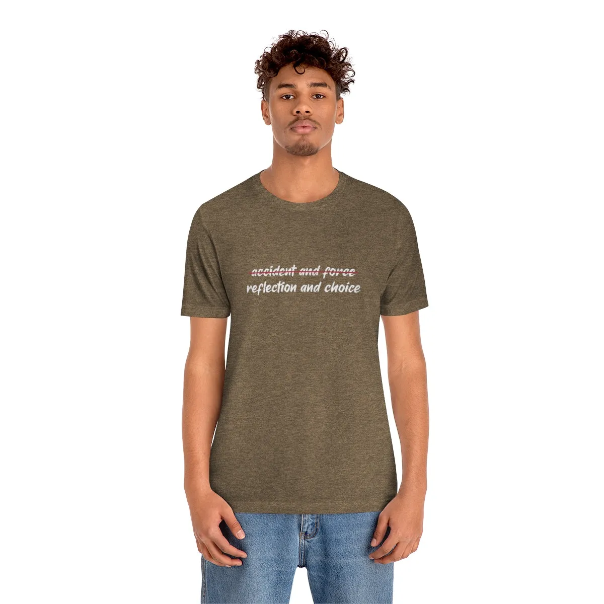 Ashbrook Reflection and Choice Unisex Jersey Short Sleeve Tee