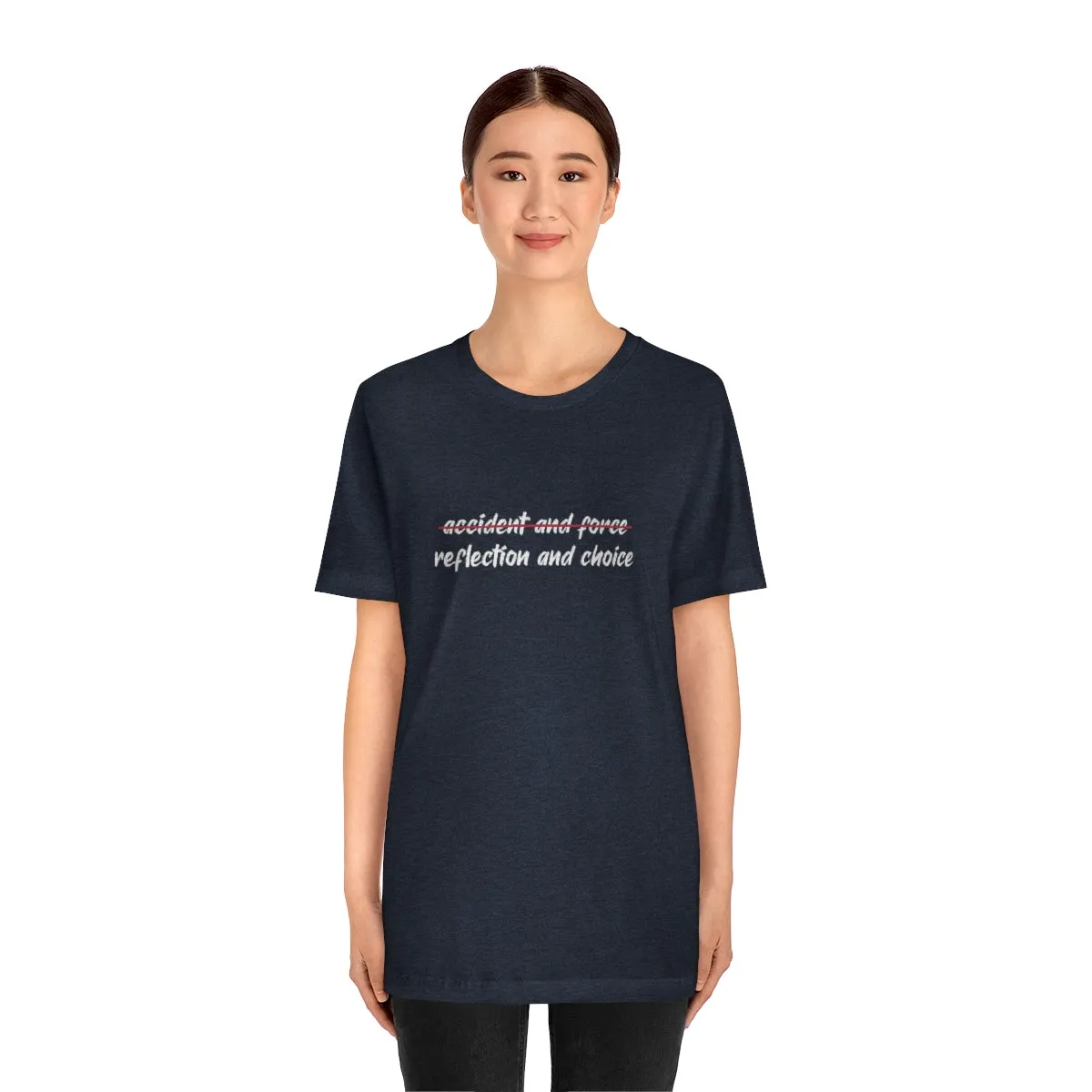 Ashbrook Reflection and Choice Unisex Jersey Short Sleeve Tee