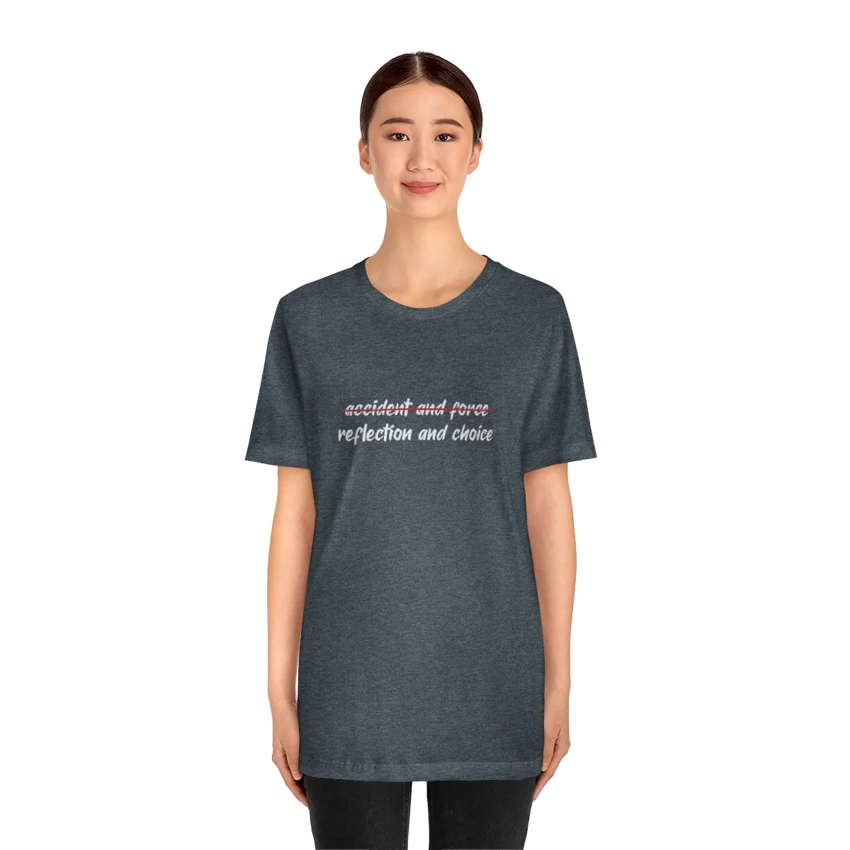 Ashbrook Reflection and Choice Unisex Jersey Short Sleeve Tee