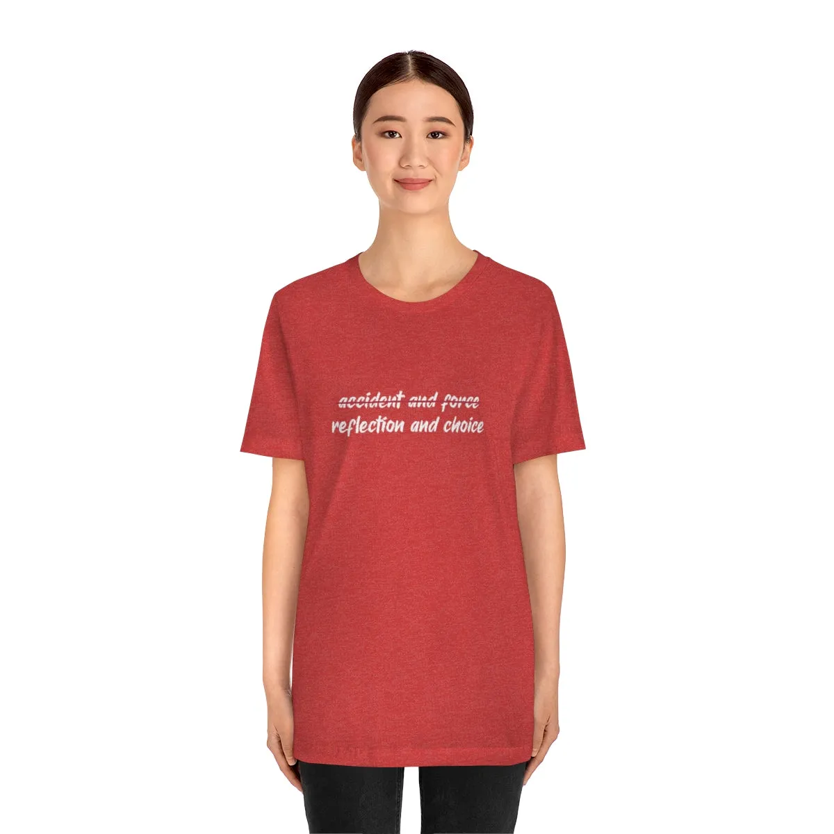 Ashbrook Reflection and Choice Unisex Jersey Short Sleeve Tee