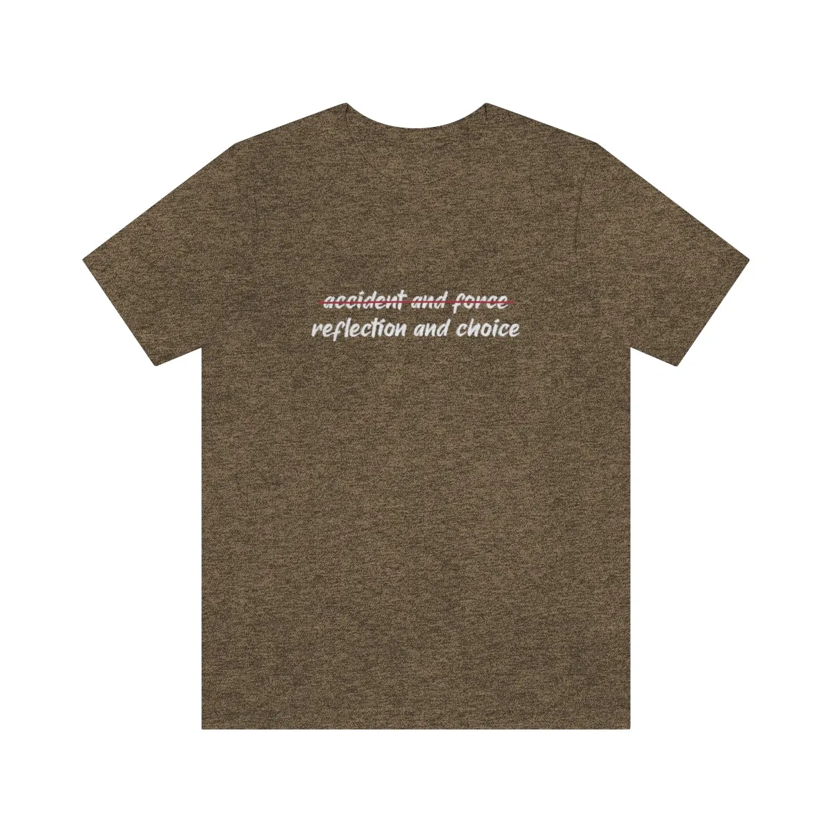 Ashbrook Reflection and Choice Unisex Jersey Short Sleeve Tee