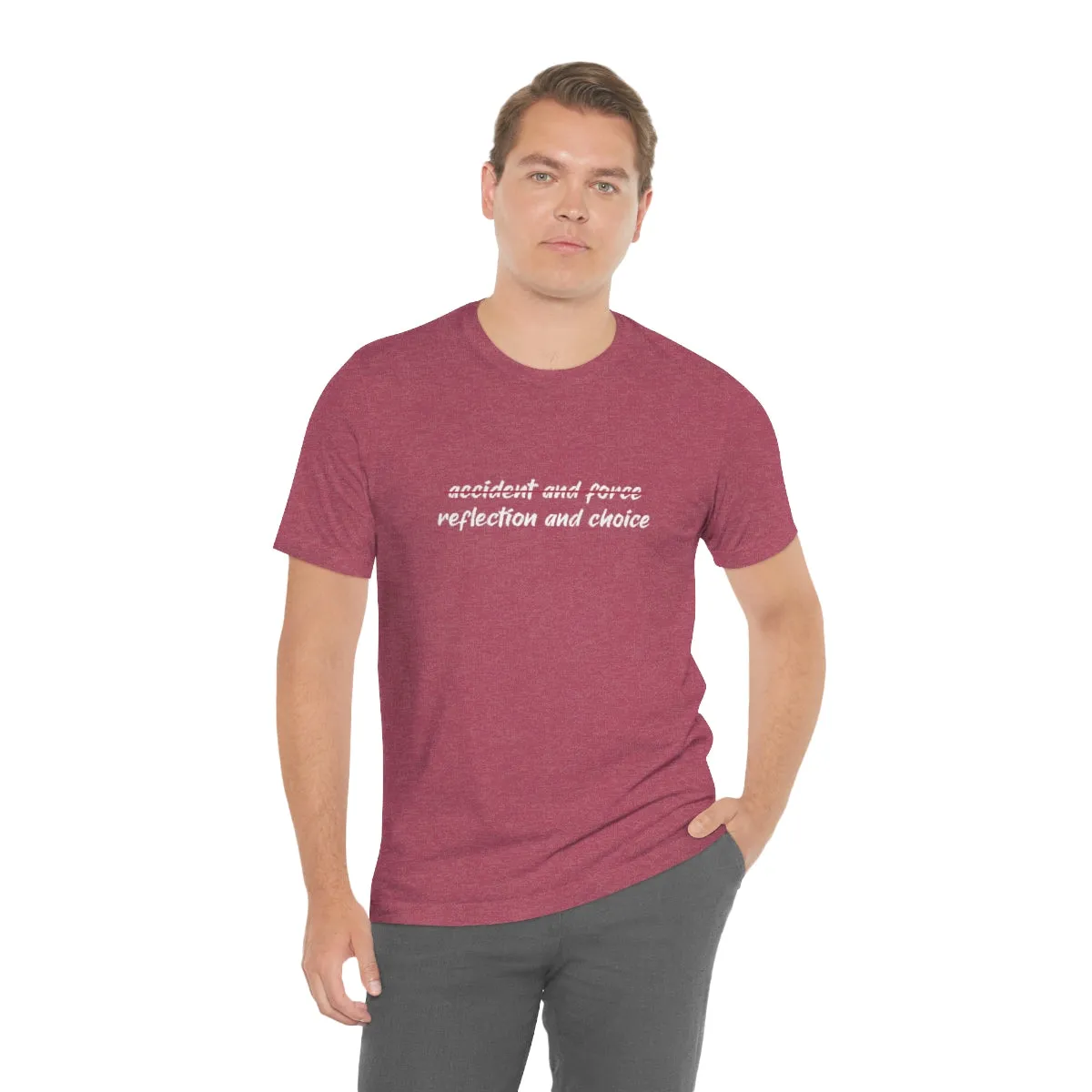 Ashbrook Reflection and Choice Unisex Jersey Short Sleeve Tee