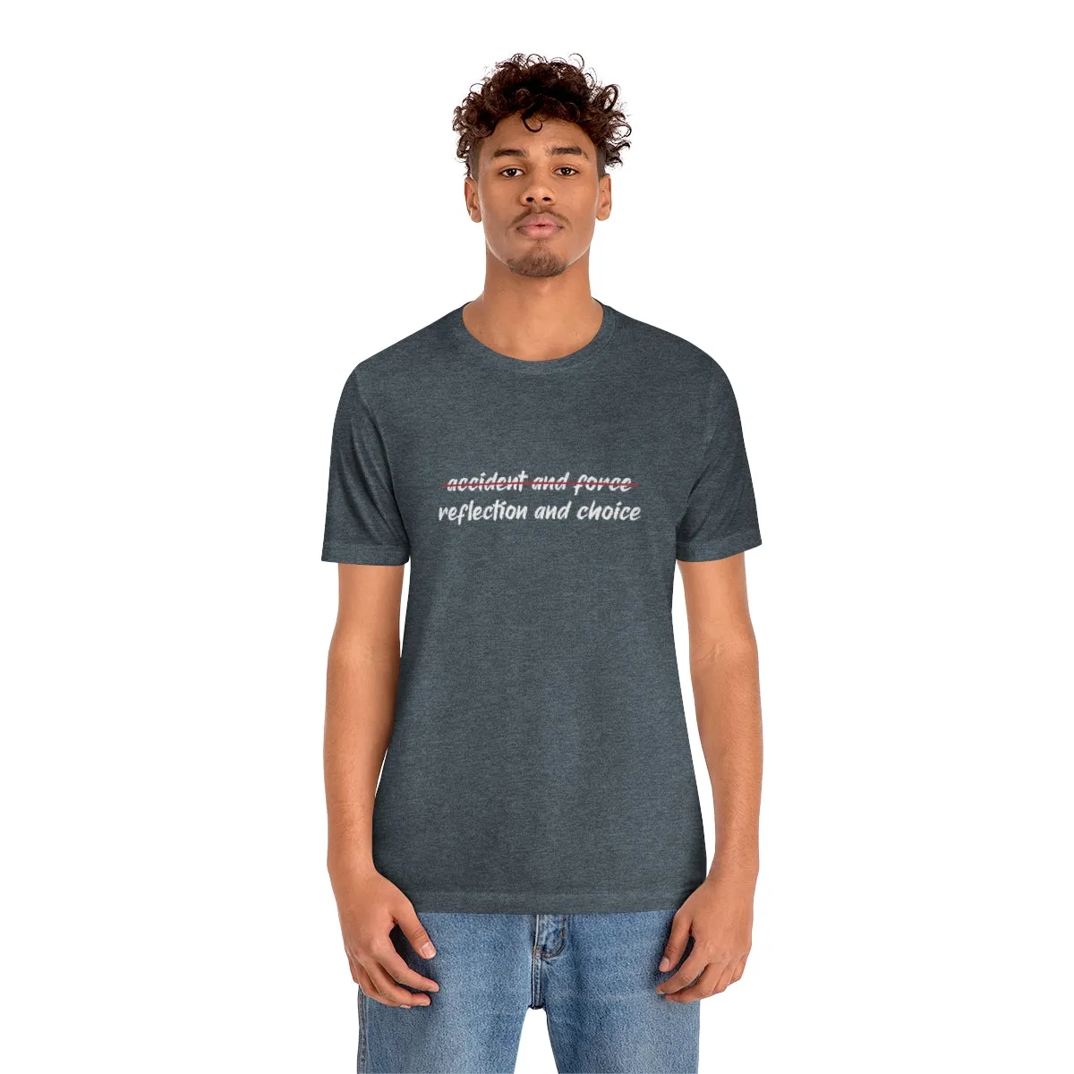 Ashbrook Reflection and Choice Unisex Jersey Short Sleeve Tee