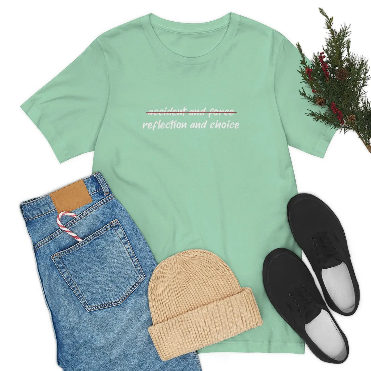 Ashbrook Reflection and Choice Unisex Jersey Short Sleeve Tee