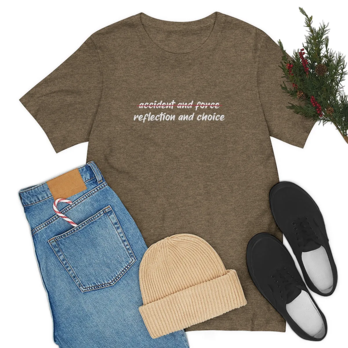 Ashbrook Reflection and Choice Unisex Jersey Short Sleeve Tee