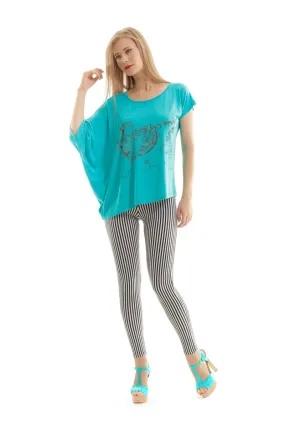 Asymmetric Printed Top