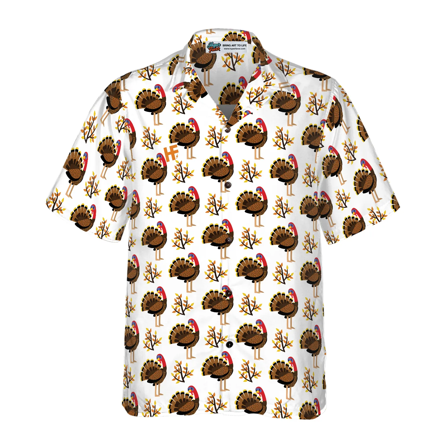 Autumn Cute Turkey Birds Hawaiian Shirt