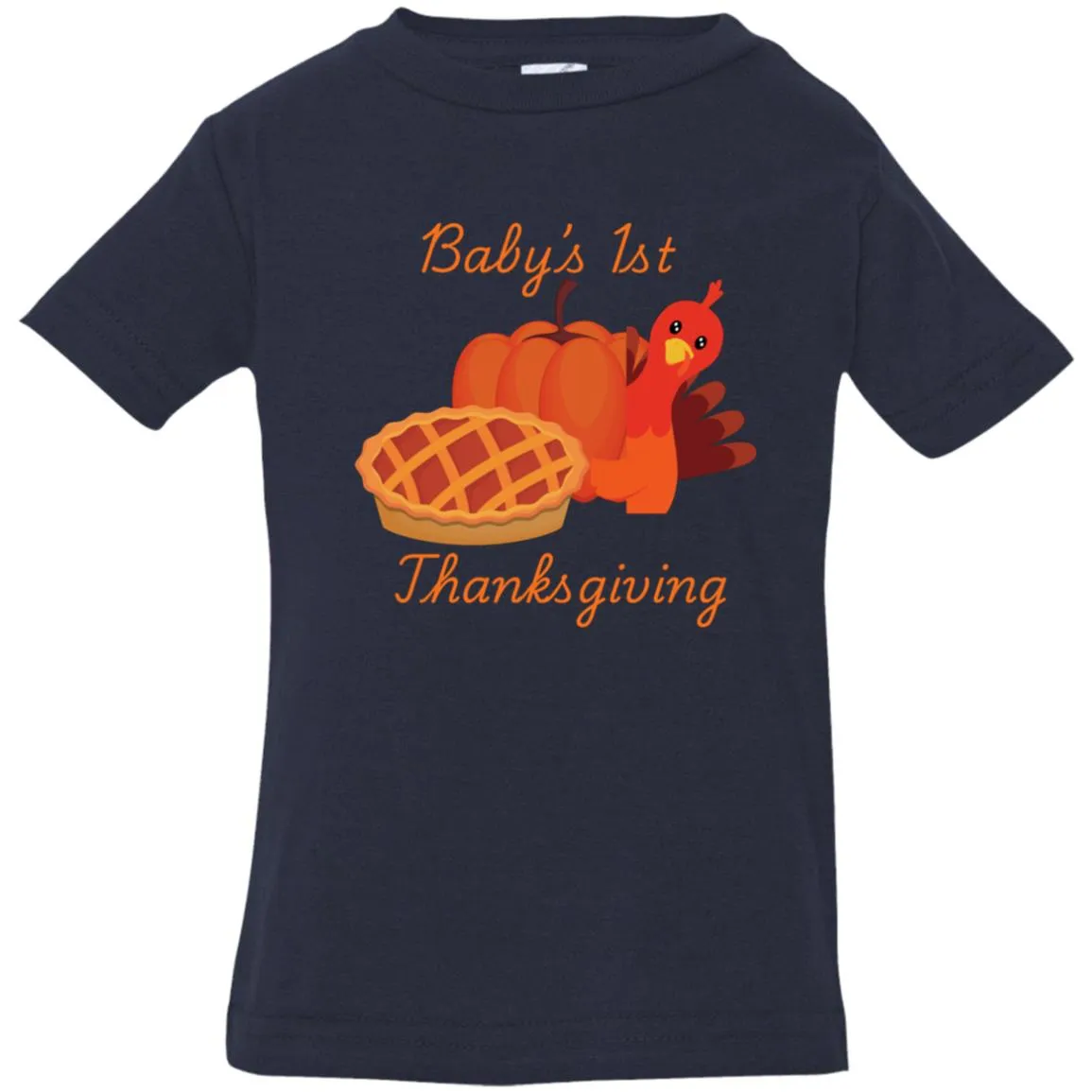 Baby’s 1st Thanksgiving Turkey --  Infant Jersey T-Shirt