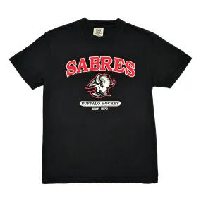 Buffalo Sabres Est 1970 Black & Red Alternate Logo T-Shirt