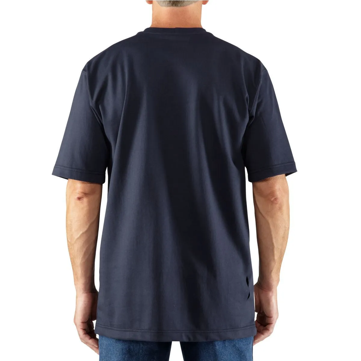 Carhartt Men's Dark Navy Flame-Resistant Force Cotton Short Sleeve T-Shirt