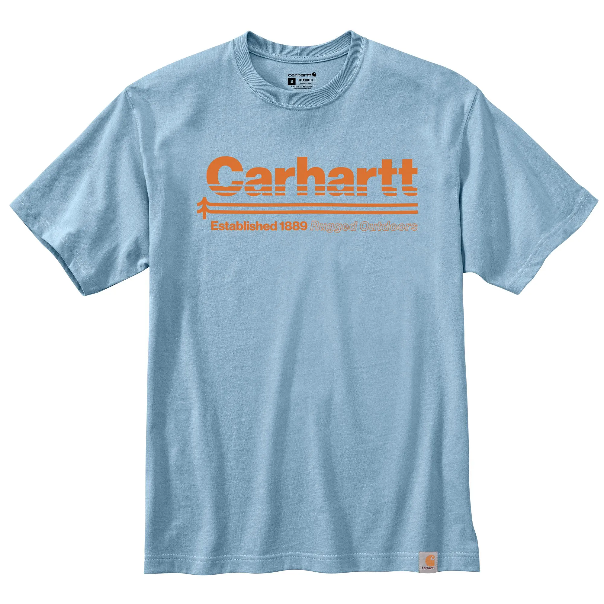 CARHARTT RELAXED FIT HEAVYWEIGHT SHORT SLEEVE OUTDOOR GRAPHIC T-SHIRT 105754