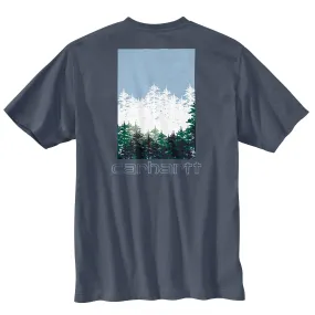 CARHARTT RELAXED FIT HEAVYWEIGHT SHORT SLEEVE OUTDOOR GRAPHIC T-SHIRT BLUESTONE 105718