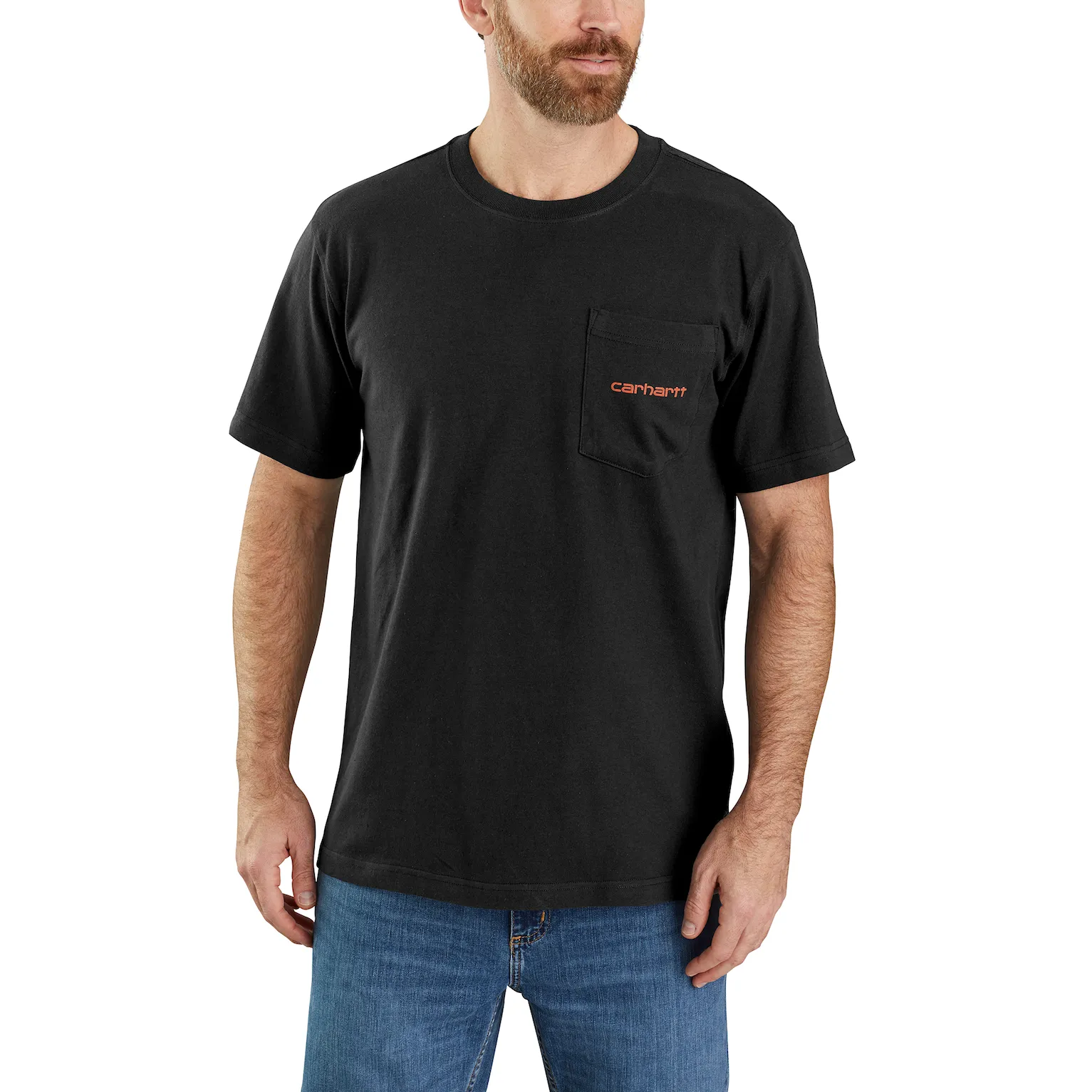 CARHARTT RELAXED FIT HEAVYWEIGHT SHORT-SLEEVE POCKET LOGO GRAPHIC T-SHIRT 105179