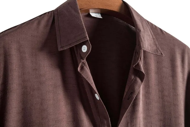 Casual Solid Color Lapel Shirt