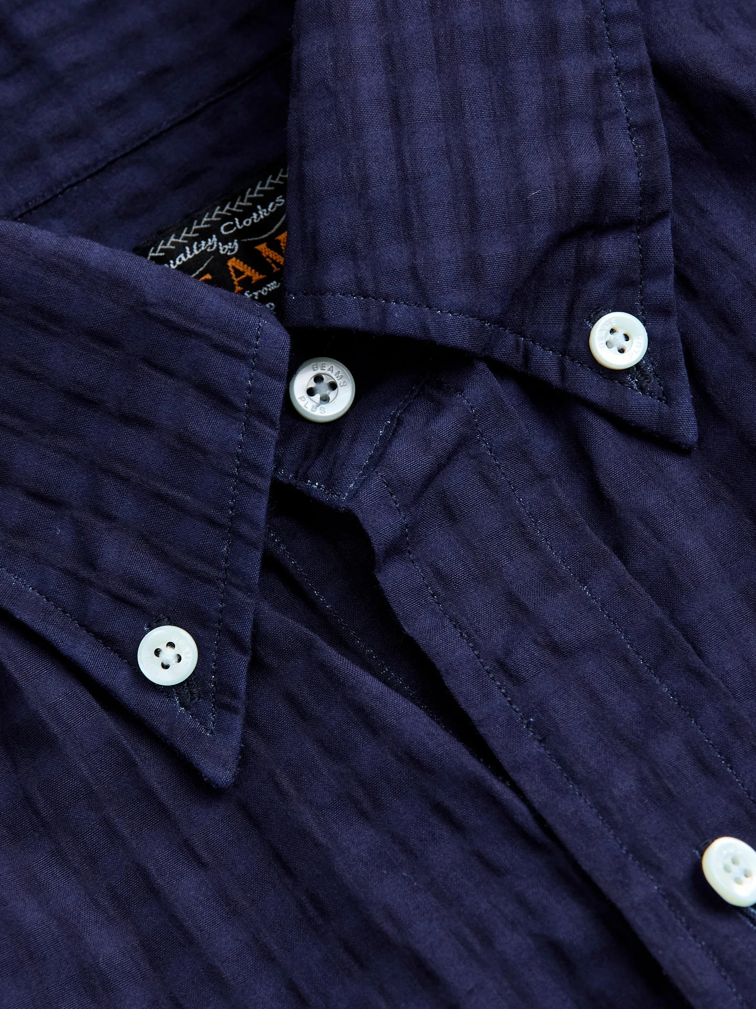 Classic Fit Short Sleeve Button-Down Shirt in Indigo Fade