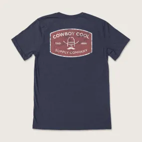 Cowboy Cool Supply Company Buckle T-Shirt - Heathered Midnight Navy