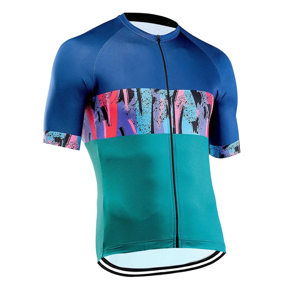 Cycling Jersey Men Mountain Bike Jersey MTB Bicycle Shirts Short Sleeve Road Tops  Quick Dry