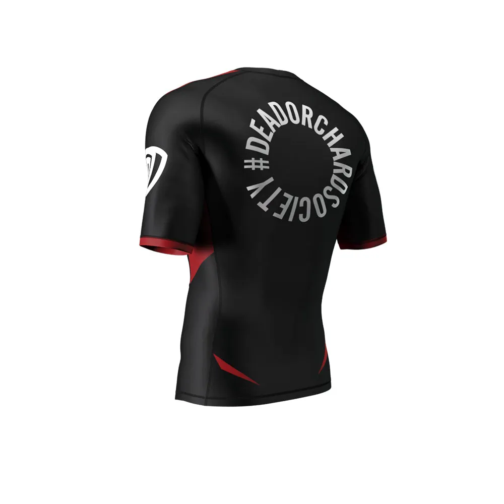 DEAD ORCHARD BLK-RED RASH GUARD