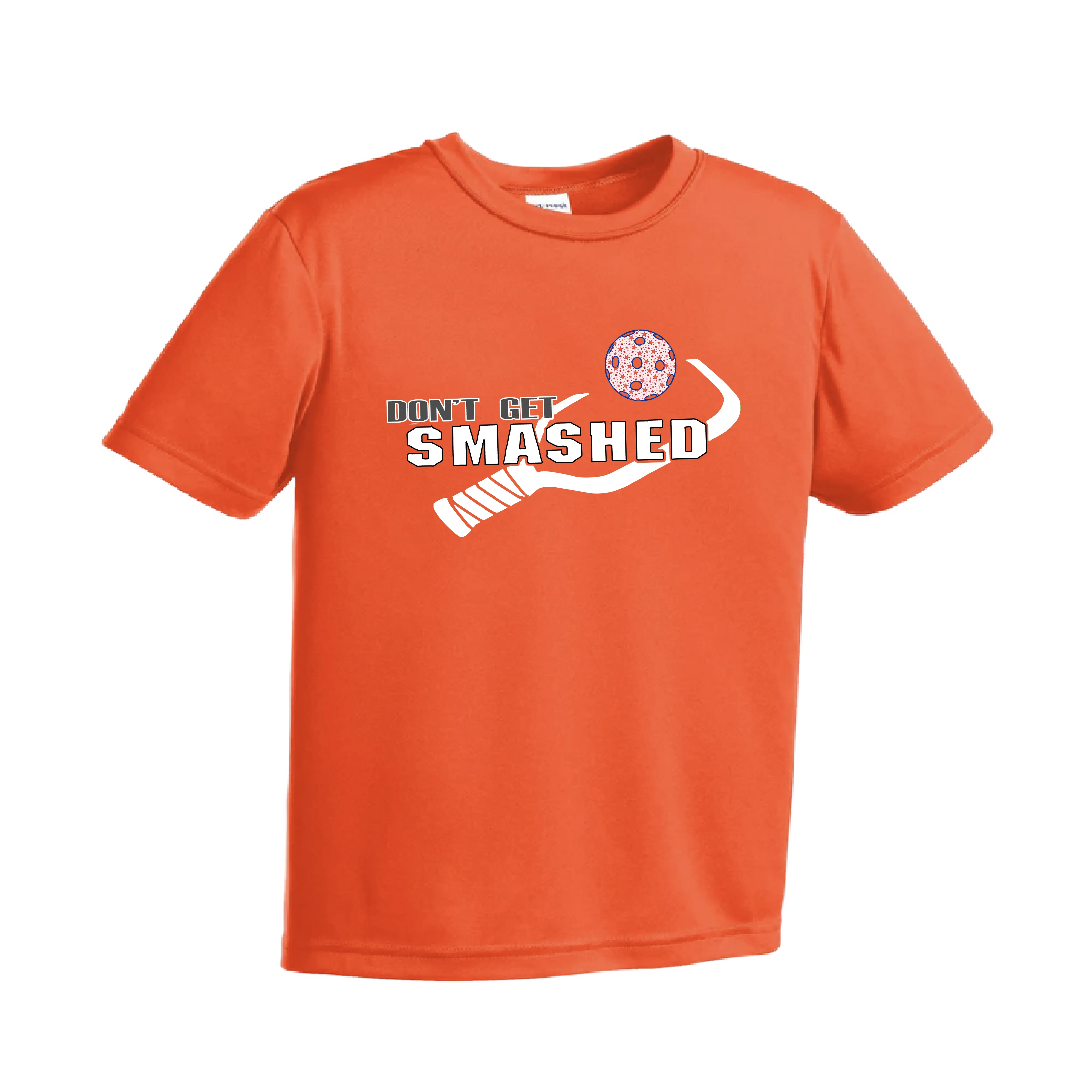 Don't Get Smashed (Patriotic Stars Pickleball) | Youth Short Sleeve Pickleball Shirts | 100% Polyester