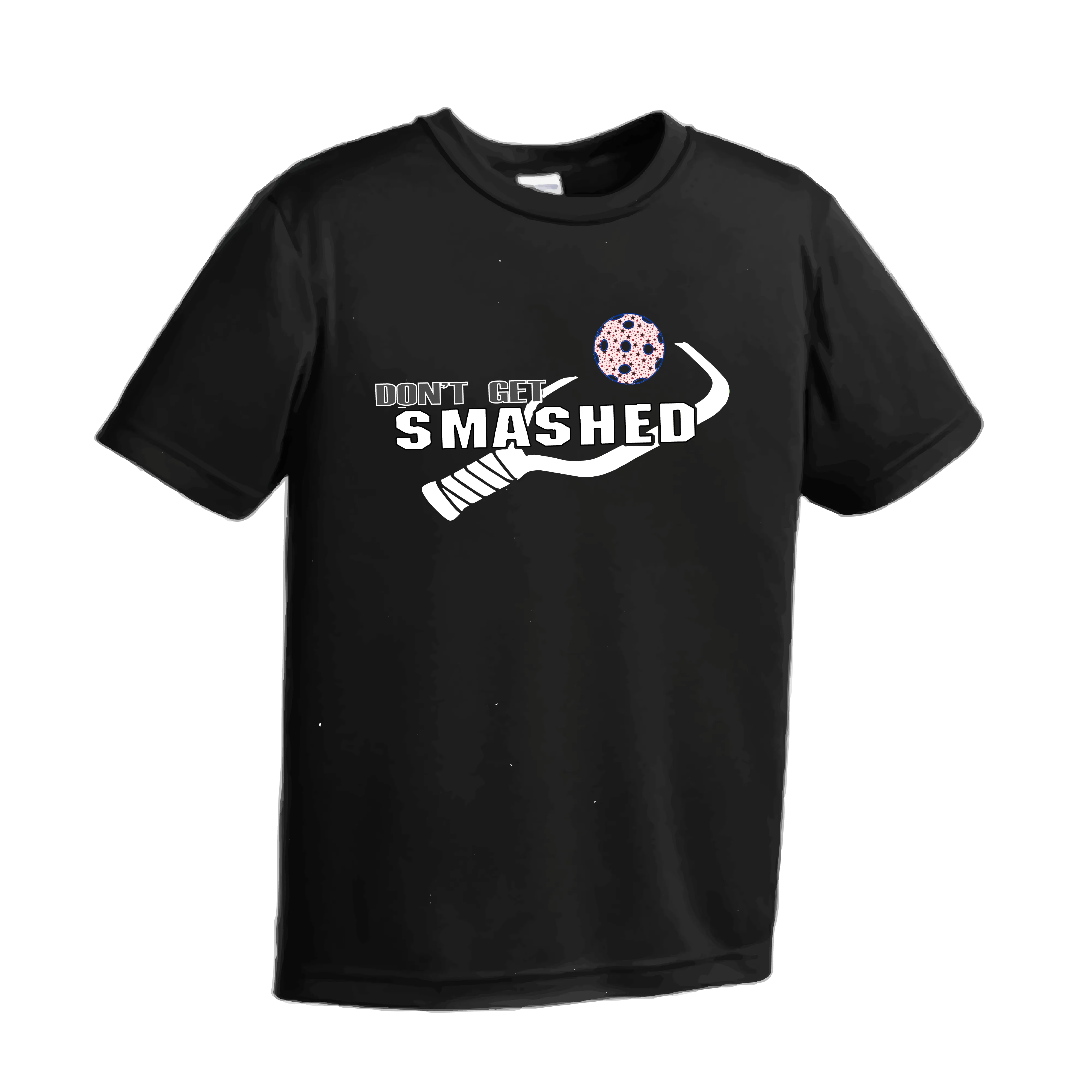 Don't Get Smashed (Patriotic Stars Pickleball) | Youth Short Sleeve Pickleball Shirts | 100% Polyester
