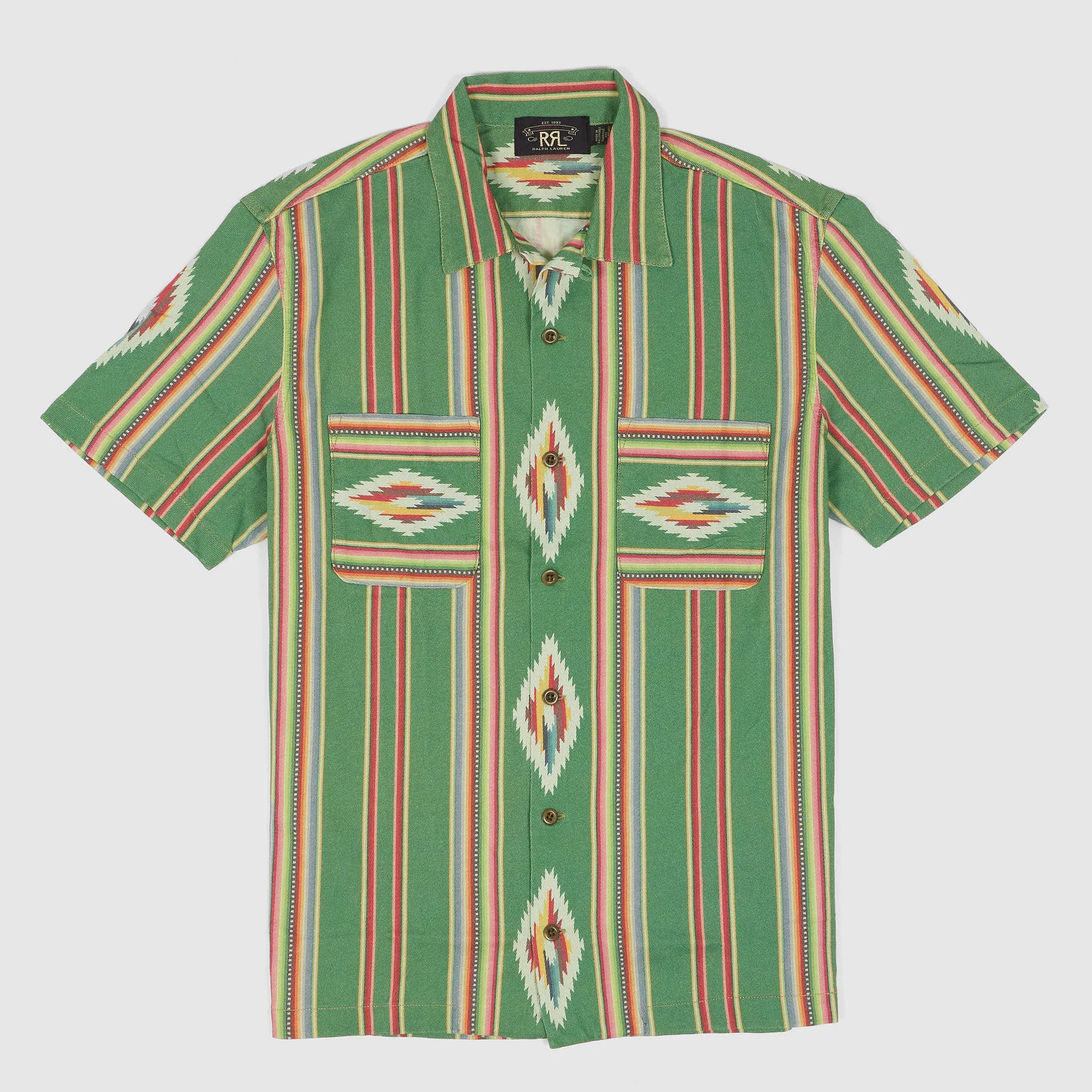 Double RL Short Sleeve Cotton Jersey Camp Shirt