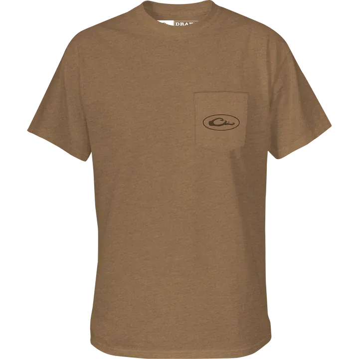 Drake Retro Ringneck T-Shirt (Golden Pecan Heather)