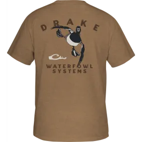 Drake Retro Ringneck T-Shirt (Golden Pecan Heather)