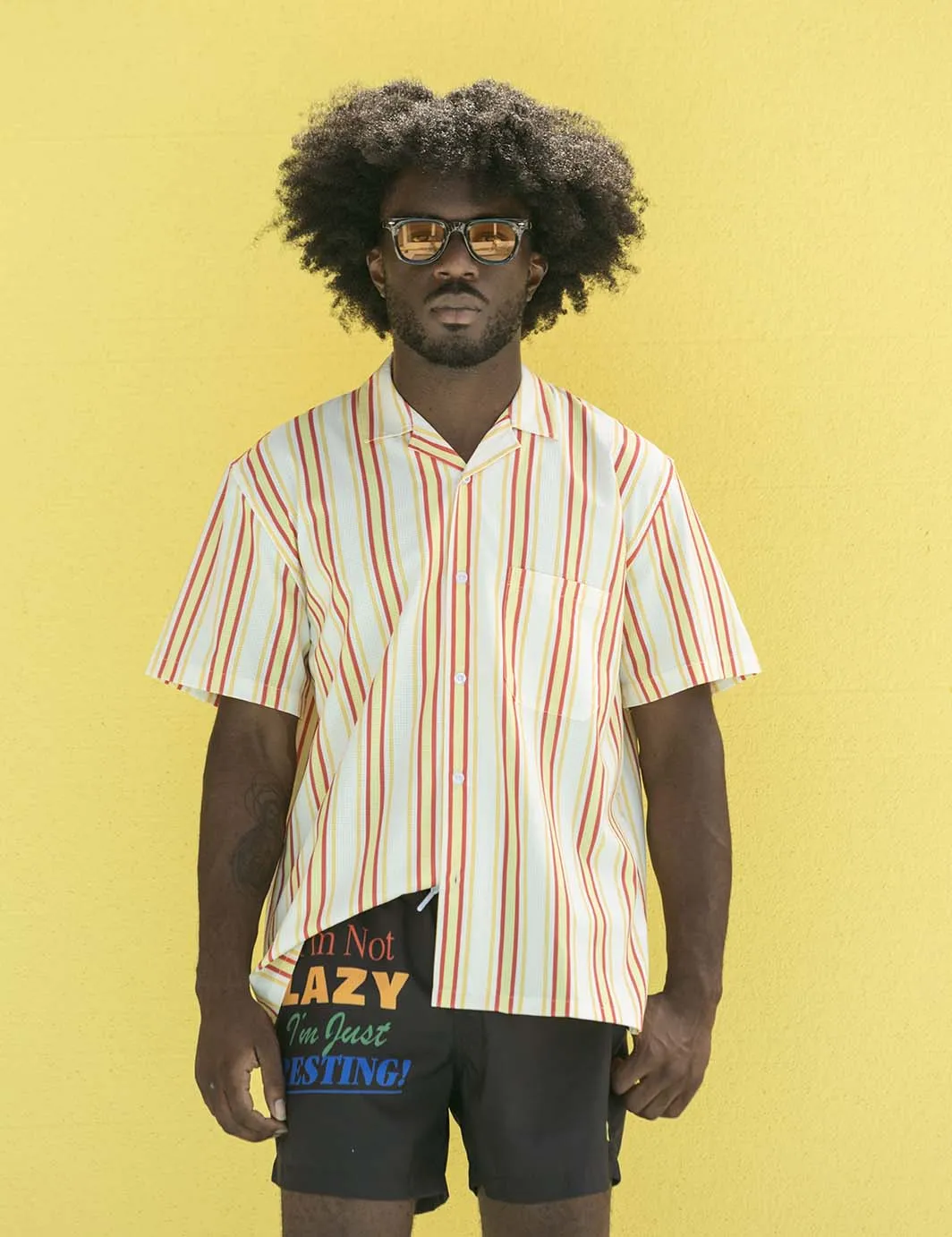Duvin  Stripe Leisure Stretch Buttonup