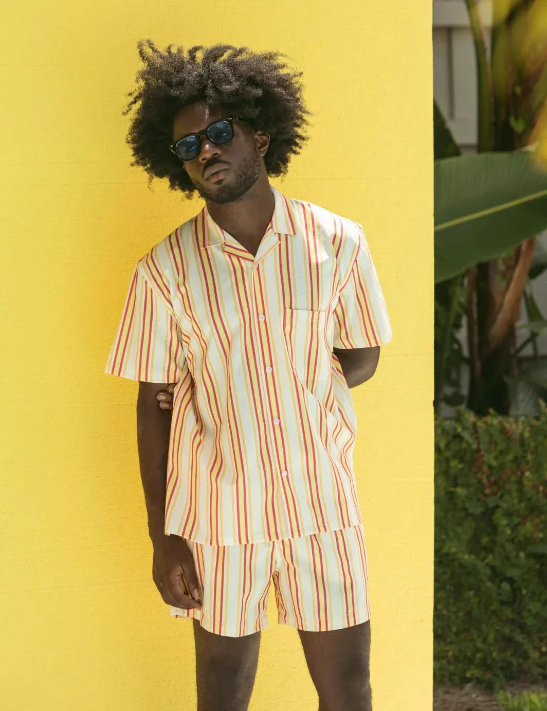 Duvin  Stripe Leisure Stretch Buttonup