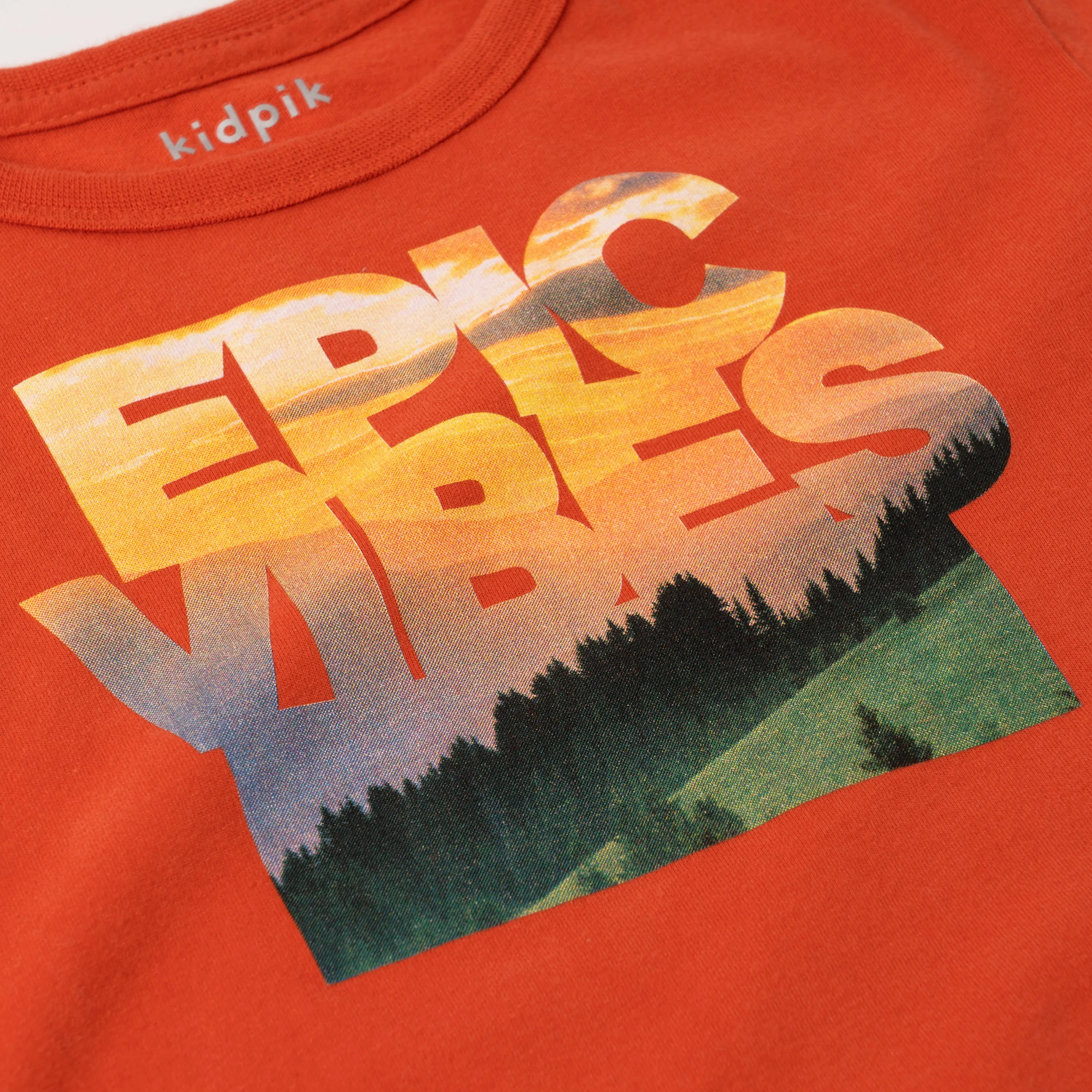 Epic Vibes Contrast Stitch Tee