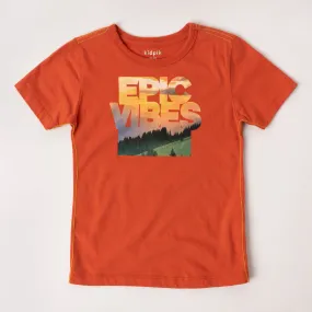 Epic Vibes Contrast Stitch Tee