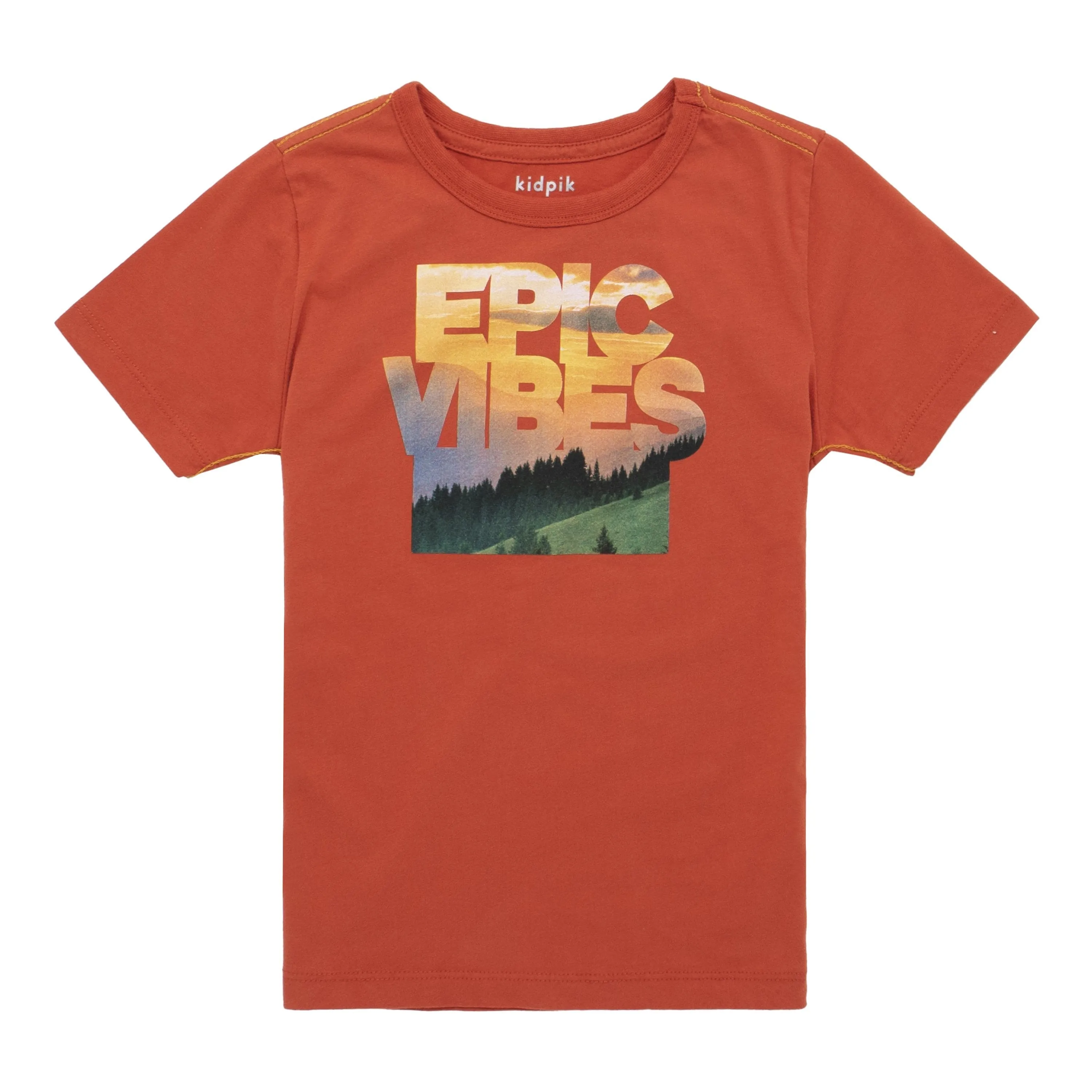 Epic Vibes Contrast Stitch Tee