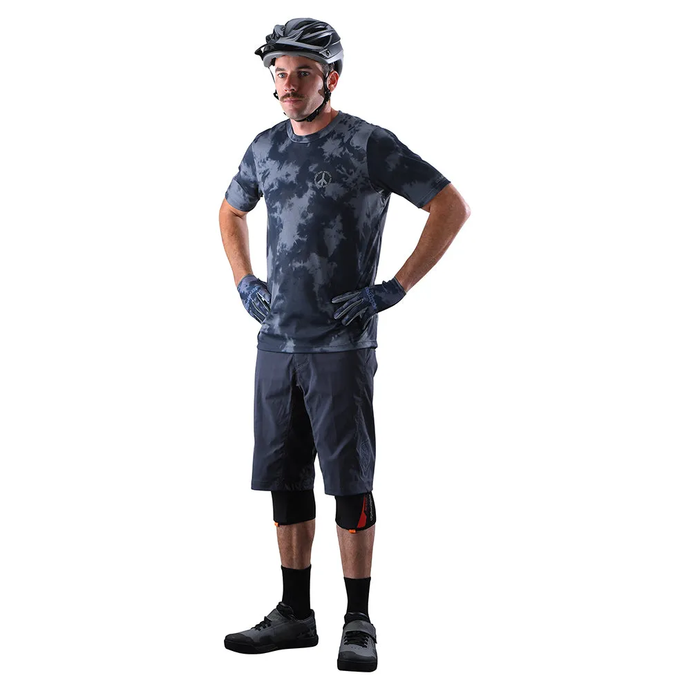Flowline SS Jersey Plot Charcoal