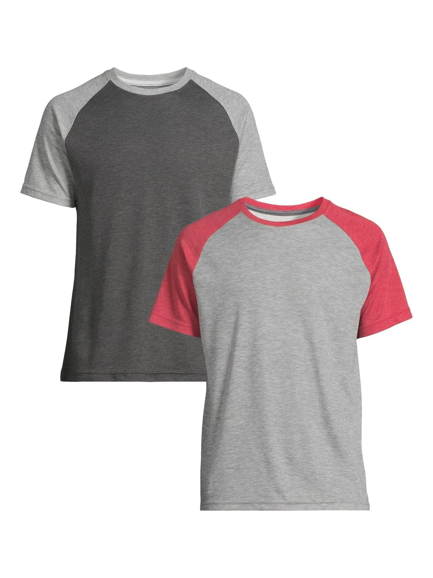 George Men's & Big Men's 2-Pack Raglan Sleeve Tee, Sizes S-3XL