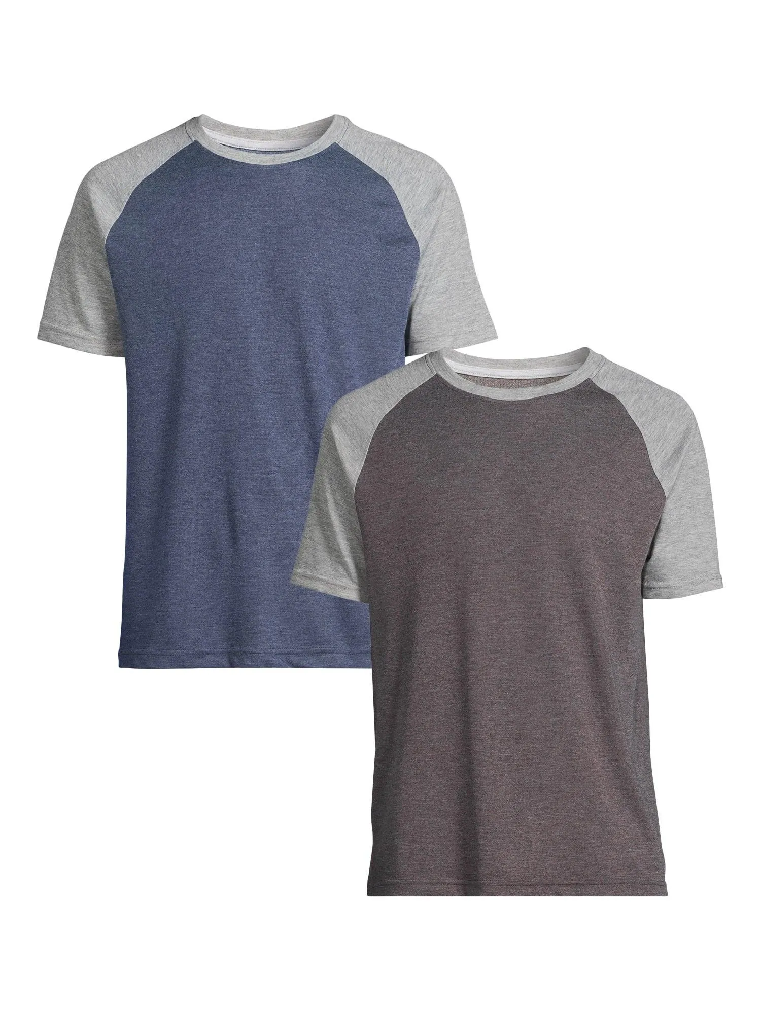 George Men's & Big Men's 2-Pack Raglan Sleeve Tee, Sizes S-3XL