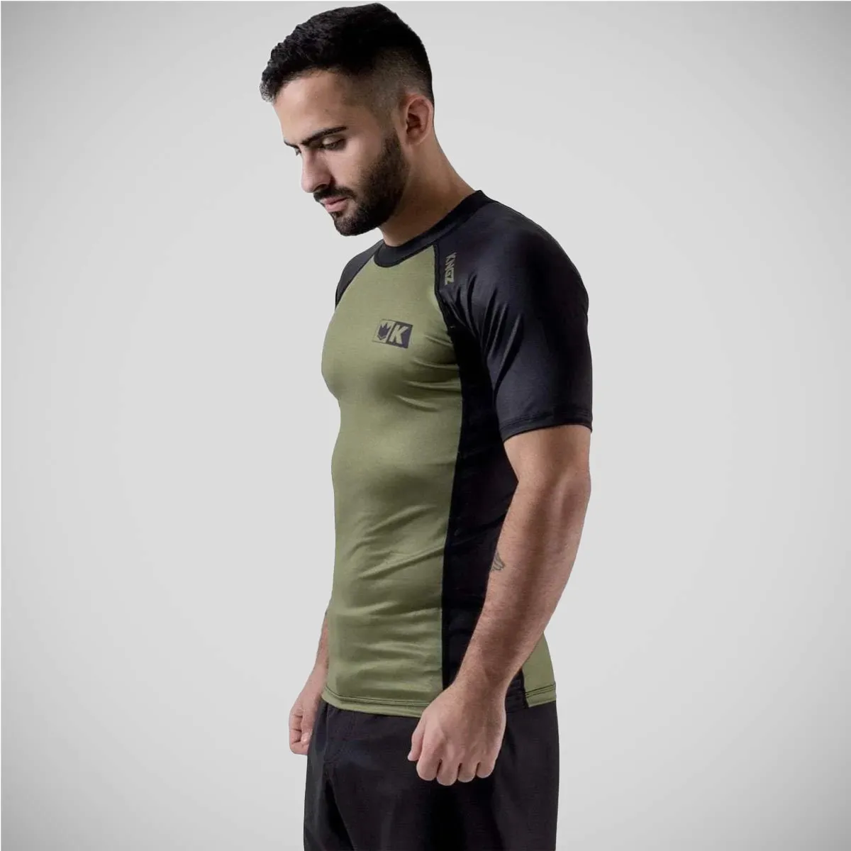 Green Kingz Krown Short Sleeve Rash Guard