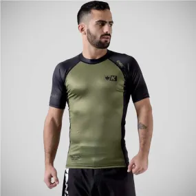 Green Kingz Krown Short Sleeve Rash Guard