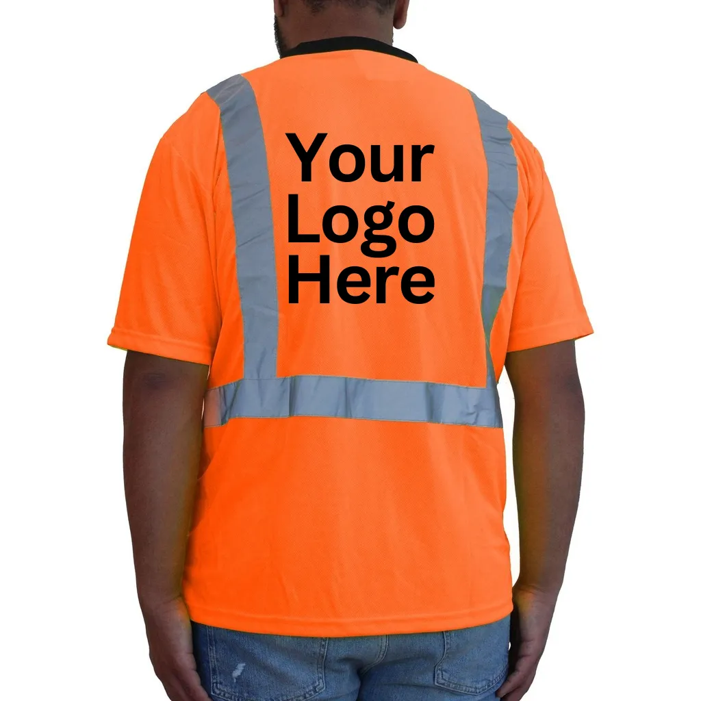 Hi-Viz Orange Class 2 Short Sleeve Mesh T-Shirt