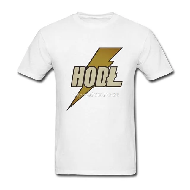 HODL Litecoin T Shirt Short Sleeve Custom Tshirt MenS New Style Cotton Crewneck T Shirts Fitness Men