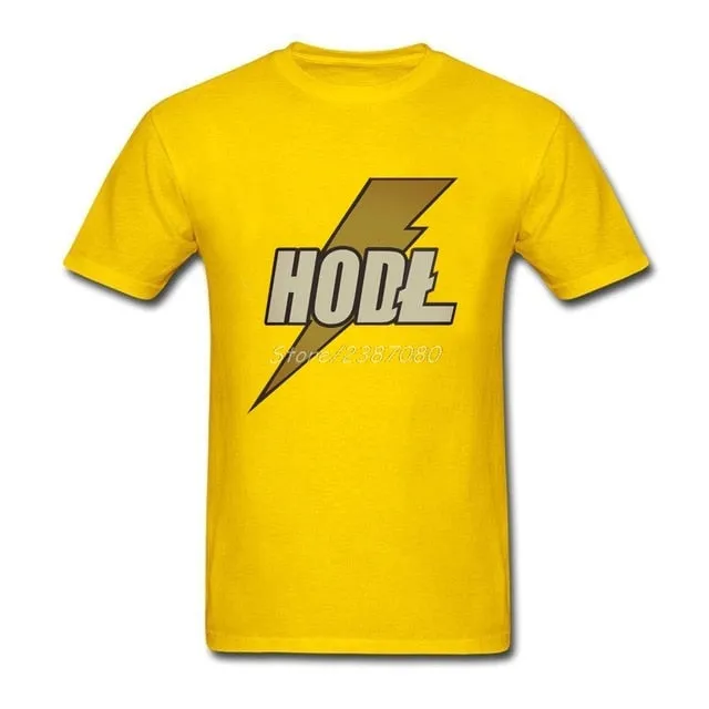 HODL Litecoin T Shirt Short Sleeve Custom Tshirt MenS New Style Cotton Crewneck T Shirts Fitness Men